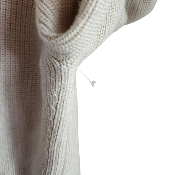 Lululemon Sweater 0 XS Off White Opal Merino Wool Blend Ribbed Crewneck - Picture 5 of 9